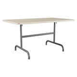 Schaffner Säntis Table repas rabattable 140x80cm – Sable Pastel 15 / Graphite 73