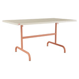 Schaffner Säntis Table repas rabattable 140x80cm – Sable Pastel 15 / Terracotta 84