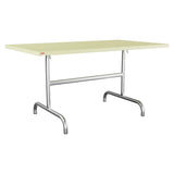 Schaffner Säntis Table repas rabattable 140x80cm – Jaune Buis 18 / Galvanisé à chaud 02
