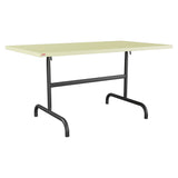 Schaffner Säntis Table repas rabattable 140x80cm – Jaune Buis 18 / Anthracite 77