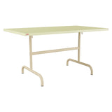 Schaffner Säntis Table repas rabattable 140x80cm – Jaune Buis 18 / Marron Pastel 83