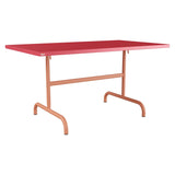 Schaffner Säntis Table repas rabattable 140x80cm – Rouge Érable 33 / Terracotta 84