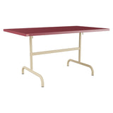 Schaffner Säntis Table repas rabattable 140x80cm – Bordeaux 38 / Marron Pastel 83