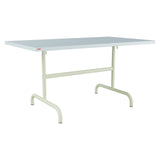 Schaffner Säntis Table repas rabattable 140x80cm – Bleu Pastel 51 / Vert Pastel 64
