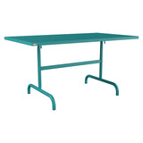Schaffner Säntis Table repas rabattable 140x80cm – Bleu Kali 56 / Bleu Kali 56