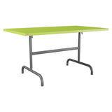 Schaffner Säntis Table repas rabattable 140x80cm – Vert clair 63 / Graphite 73