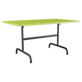Schaffner Säntis Table repas rabattable 140x80cm – Vert clair 63 / Anthracite 77