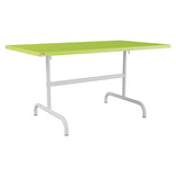 Schaffner Säntis Table repas rabattable 140x80cm – Vert clair 63 / Gris Argent 78