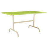 Schaffner Säntis Table repas rabattable 140x80cm – Vert clair 63 / Marron Pastel 83