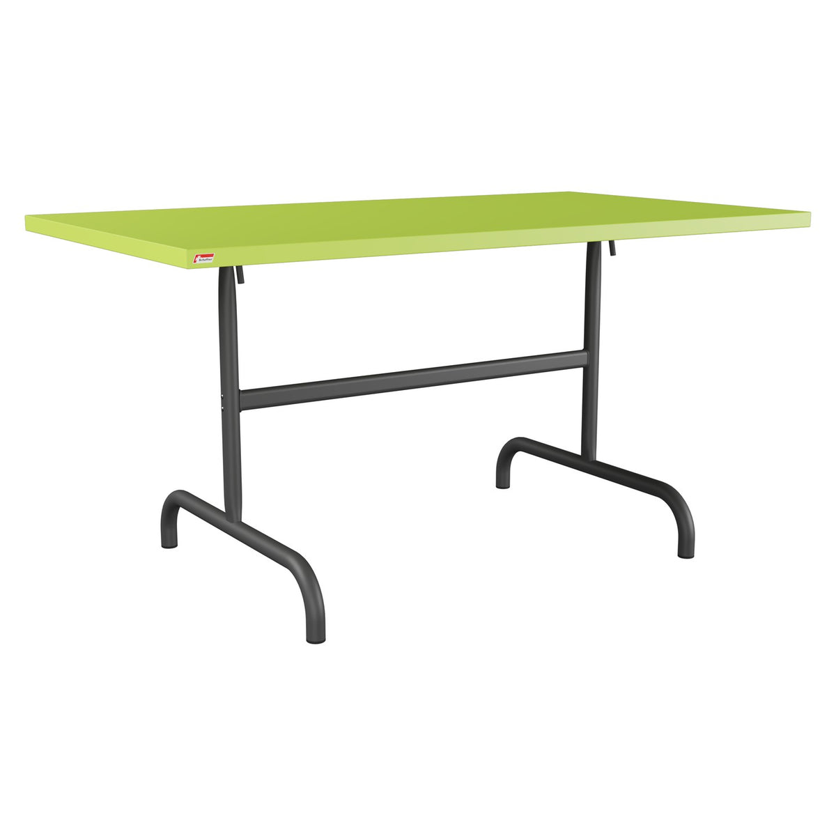 Schaffner Säntis Table repas rabattable 140x80cm – Vert clair 63 / Noir 91