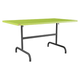 Schaffner Säntis Table repas rabattable 140x80cm – Vert clair 63 / Noir 91