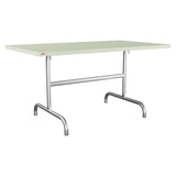 Schaffner Säntis Table repas rabattable 140x80cm – Vert Pastel 64 / Galvanisé à chaud 02