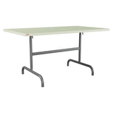 Schaffner Säntis Table repas rabattable 140x80cm – Vert Pastel 64 / Graphite 73