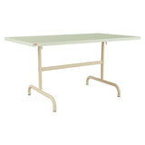 Schaffner Säntis Table repas rabattable 140x80cm – Vert Pastel 64 / Marron Pastel 83
