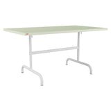 Schaffner Säntis Table repas rabattable 140x80cm – Vert Pastel 64 / Blanc 90