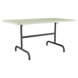 Schaffner Säntis Table repas rabattable 140x80cm – Vert Pastel 64 / Noir 91
