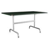 Schaffner Säntis Table repas rabattable 140x80cm – Vert Sapin 66 / Galvanisé à chaud 02