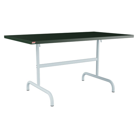 Schaffner Säntis Table repas rabattable 140x80cm – Vert Sapin 66 / Bleu Pastel 51