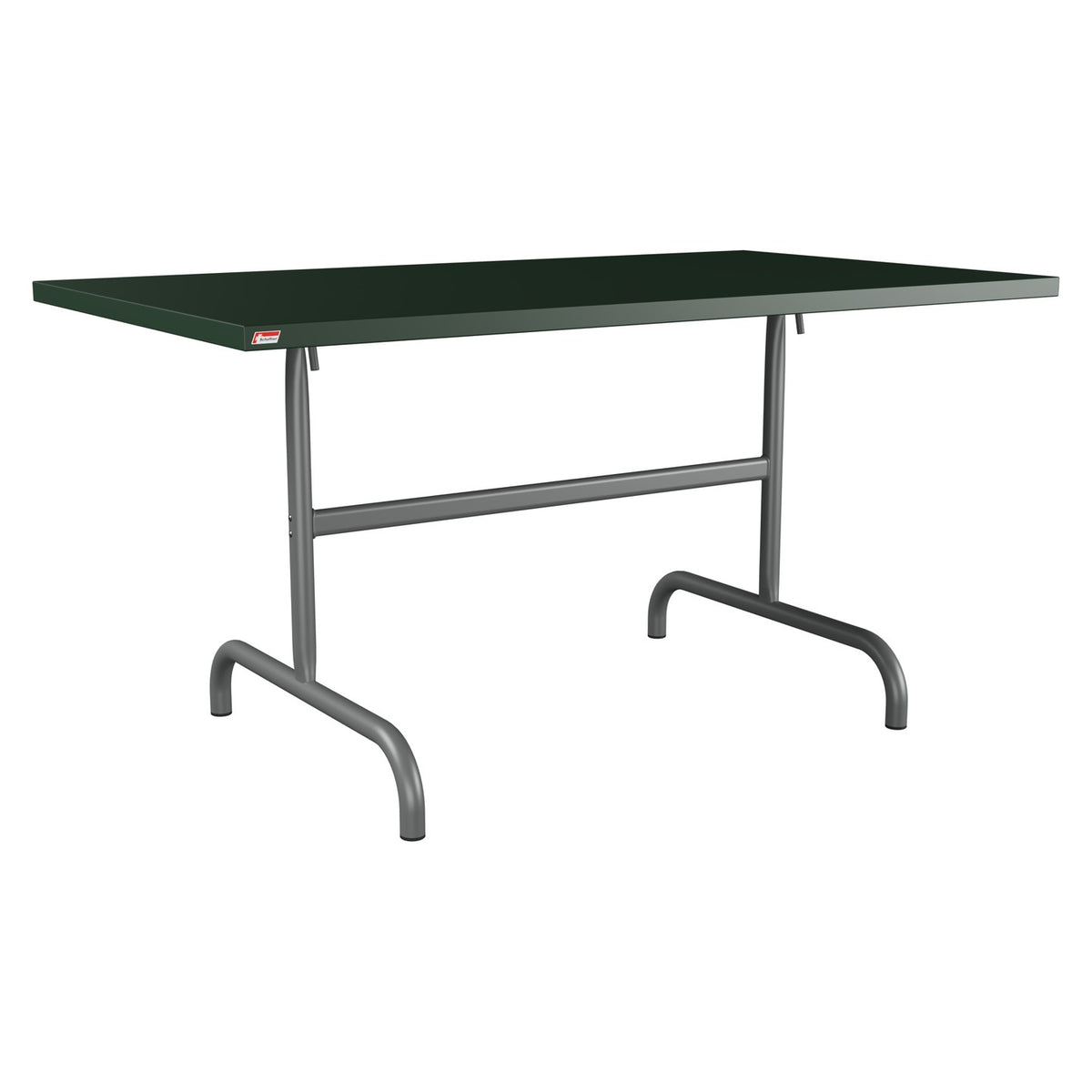Schaffner Säntis Table repas rabattable 140x80cm – Vert Sapin 66 / Graphite 73