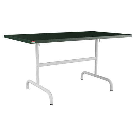 Schaffner Säntis Table repas rabattable 140x80cm – Vert Sapin 66 / Gris Argent 78