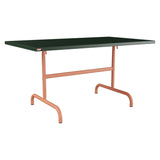 Schaffner Säntis Table repas rabattable 140x80cm – Vert Sapin 66 / Terracotta 84