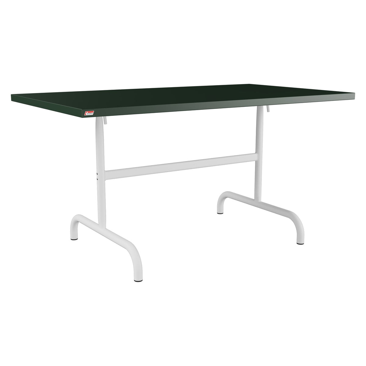 Schaffner Säntis Table repas rabattable 140x80cm – Vert Sapin 66 / Blanc 90