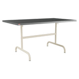 Schaffner Säntis Table repas rabattable 140x80cm – Graphite 73 / Sable Pastel 15