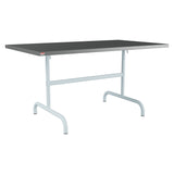 Schaffner Säntis Table repas rabattable 140x80cm – Graphite 73 / Bleu Pastel 51