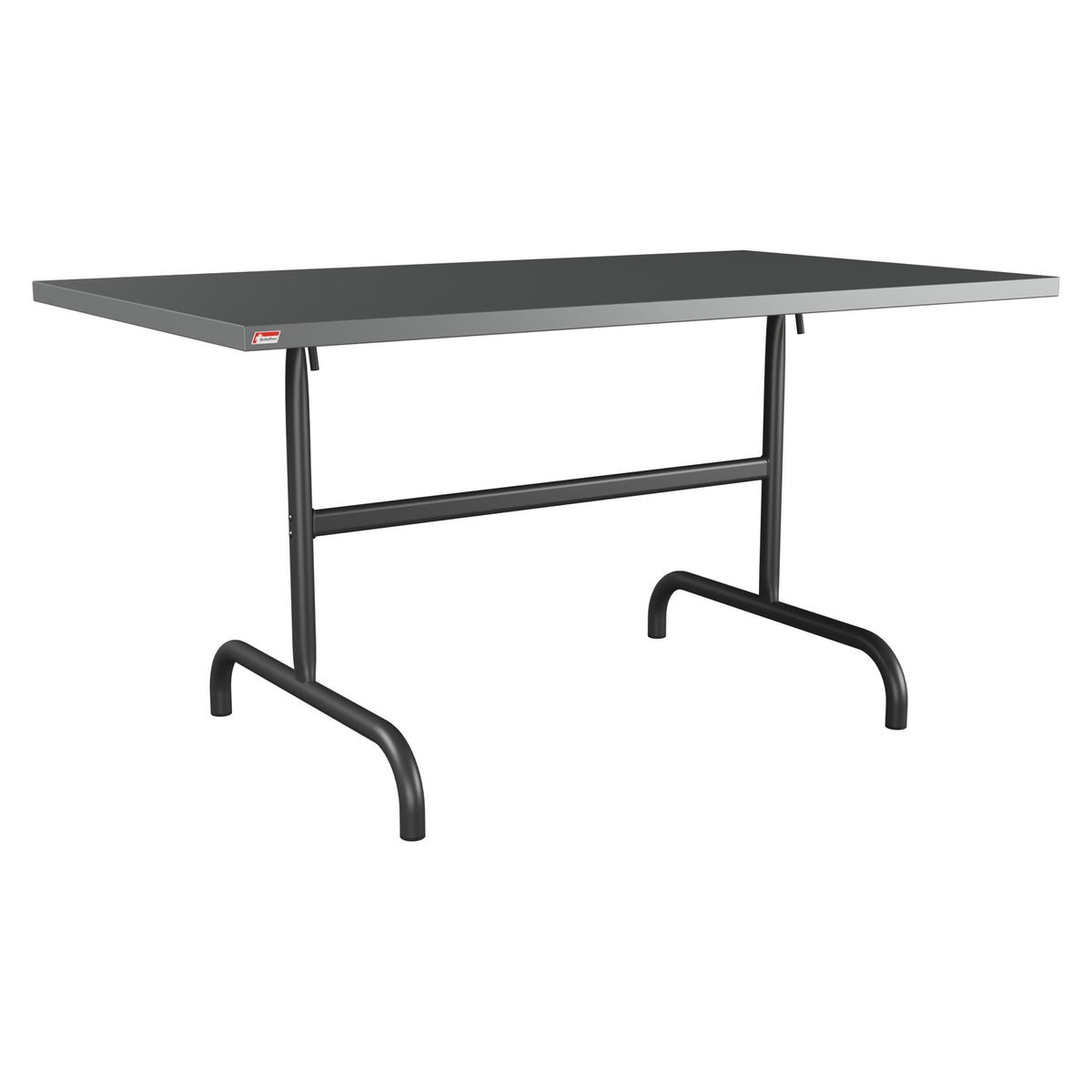 Schaffner Säntis Table repas rabattable 140x80cm – Graphite 73 / Anthracite 77