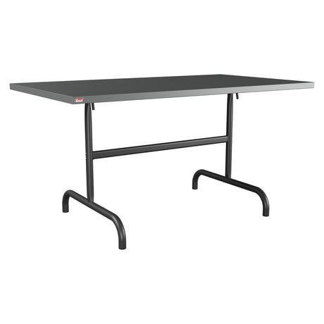 Schaffner Säntis Table repas rabattable 140x80cm – Graphite 73 / Anthracite 77