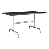 Schaffner Säntis Table repas rabattable 140x80cm – Anthracite 77 / Galvanisé à chaud 02