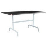 Schaffner Säntis Table repas rabattable 140x80cm – Anthracite 77 / Bleu Pastel 51