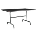 Schaffner Säntis Table repas rabattable 140x80cm – Anthracite 77 / Graphite 73