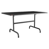 Schaffner Säntis Table repas rabattable 140x80cm – Anthracite 77 / Anthracite 77