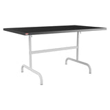 Schaffner Säntis Table repas rabattable 140x80cm – Anthracite 77 / Gris Argent 78