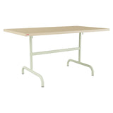 Schaffner Säntis Table repas rabattable 140x80cm – Marron Pastel 83 / Vert Pastel 64