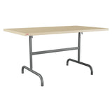 Schaffner Säntis Table repas rabattable 140x80cm – Marron Pastel 83 / Graphite 73