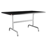 Schaffner Säntis Table repas rabattable 140x80cm – Noir 91 / Galvanisé à chaud 02