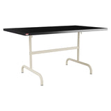 Schaffner Säntis Table repas rabattable 140x80cm – Noir 91 / Sable Pastel 15