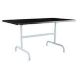 Schaffner Säntis Table repas rabattable 140x80cm – Noir 91 / Bleu Pastel 51