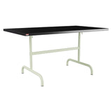 Schaffner Säntis Table repas rabattable 140x80cm – Noir 91 / Vert Pastel 64