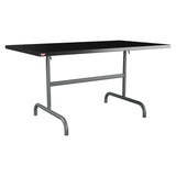Schaffner Säntis Table repas rabattable 140x80cm – Noir 91 / Graphite 73