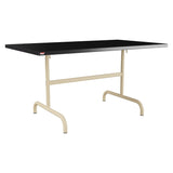 Schaffner Säntis Table repas rabattable 140x80cm – Noir 91 / Marron Pastel 83