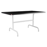 Schaffner Säntis Table repas rabattable 140x80cm – Noir 91 / Blanc 90