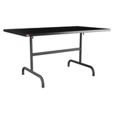 Schaffner Säntis Table repas rabattable 140x80cm – Noir 91 / Noir 91