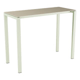 Schaffner Luzern table haute 140x60cm h:110cm – Sable Pastel 15 / Vert Pastel 64