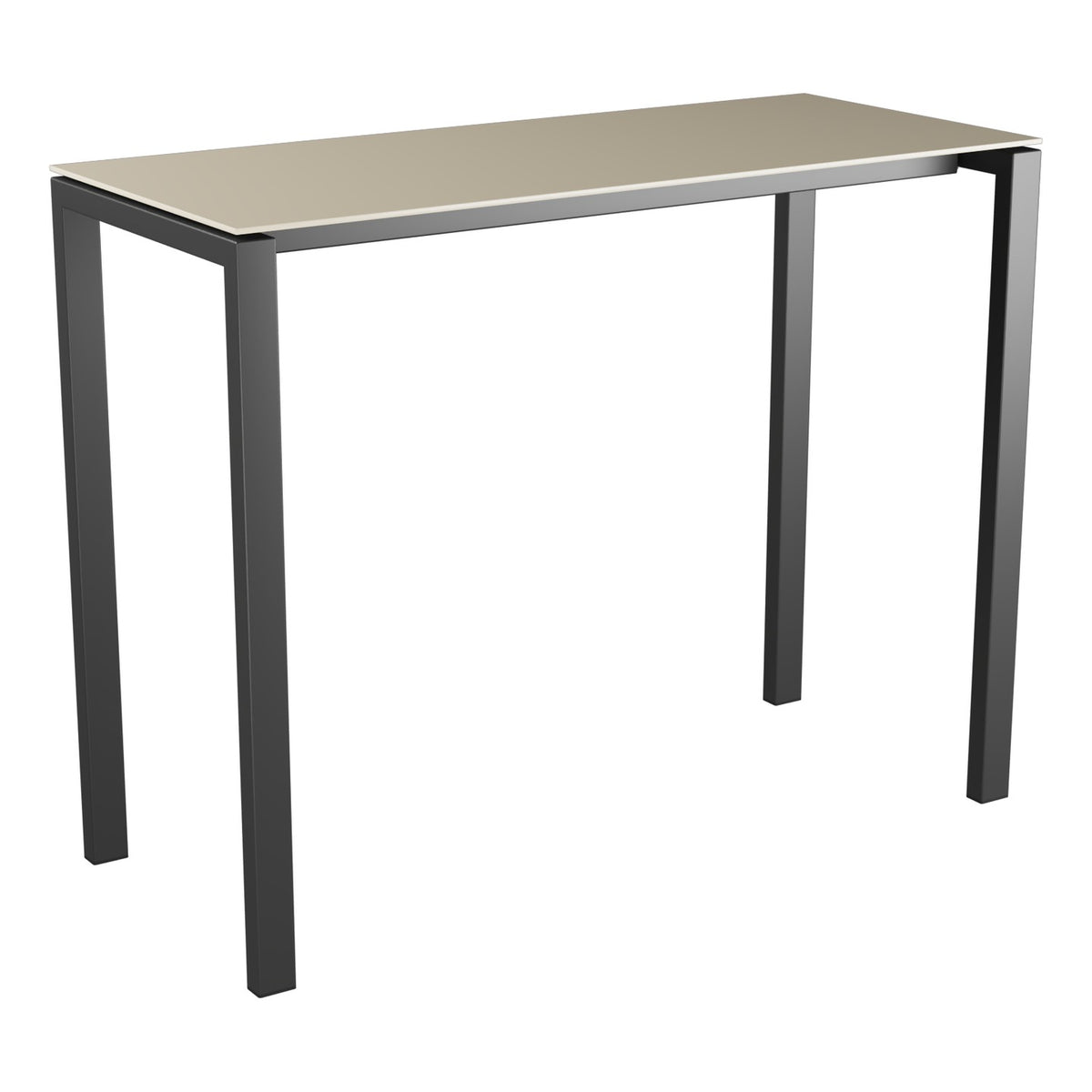 Schaffner Luzern table haute 140x60cm h:110cm – Sable Pastel 15 / Anthracite 77