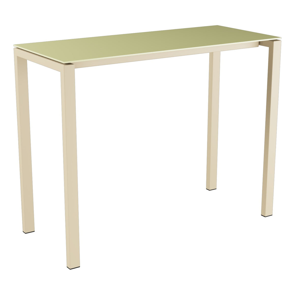 Schaffner Luzern table haute 140x60cm h:110cm – Jaune Buis 18 / Marron Pastel 83