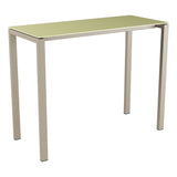 Schaffner Luzern table haute 140x60cm h:110cm – Jaune Buis 18 / Champagne 85