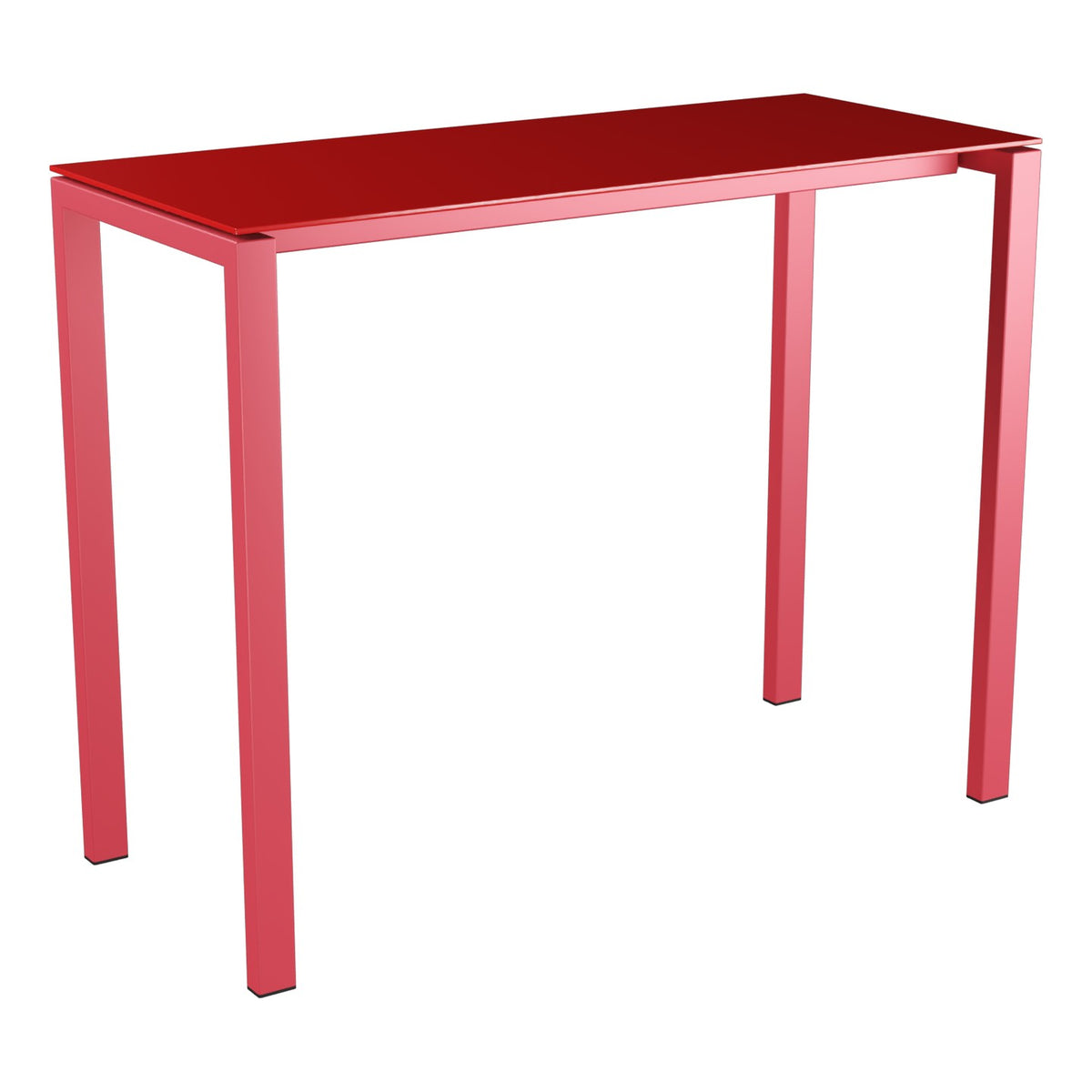 Schaffner Luzern table haute 140x60cm h:110cm – Rouge 30 / Rouge Érable 33